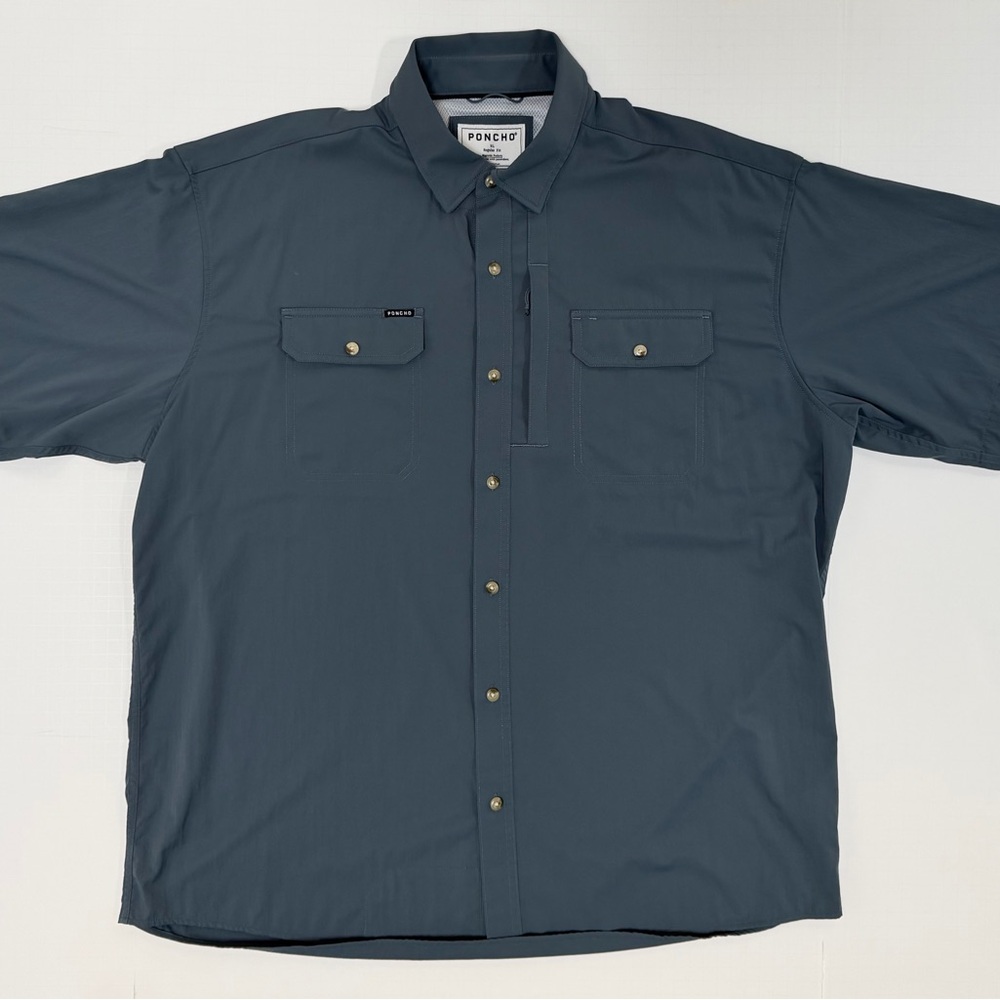 Men’s Poncho Outdoors Short Sleeve Performance Nylon Shirt